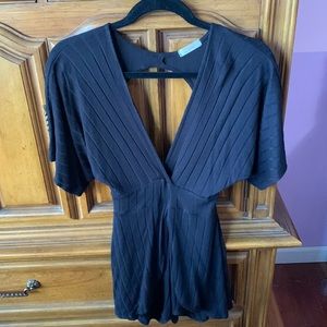 Lucki Clover Boutique Diosa Short Sleeve Ribbed Romper